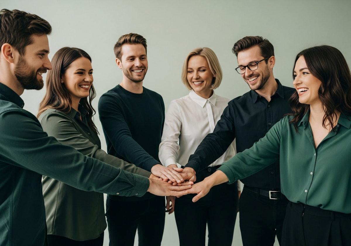 Team reviewing strategy