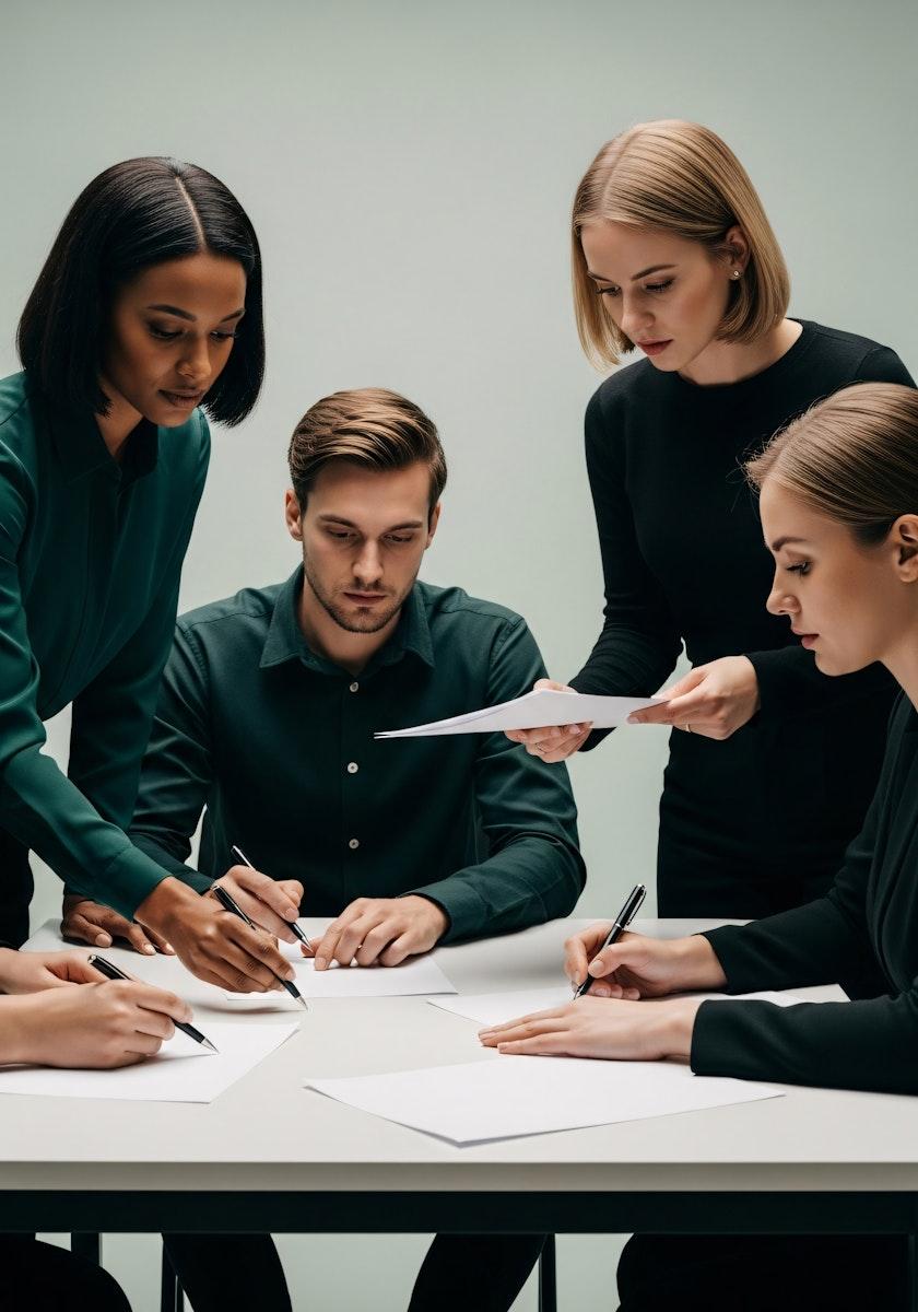 Team hands in collaboration